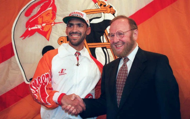 Malcolm Glazer was innovative by hiring African-American head coaches, like Tony Dungy. (Getty Images)