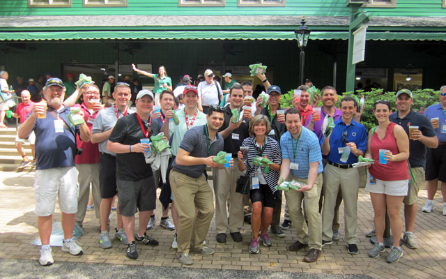 A $100 bill went a long way at the Masters concession stand. (CBS Sports)