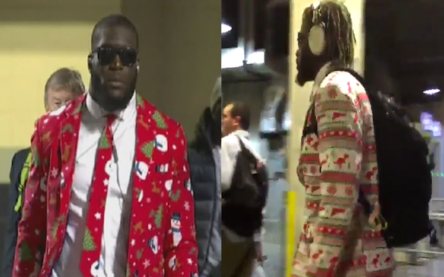 LOOK: 'Tis the season for pass rushers to wear ridiculous suits 