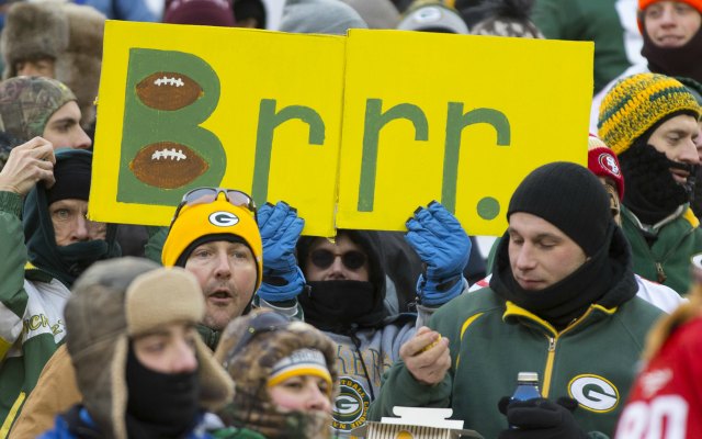 The Green Bay-San Francisco game last week had nothing on the Freezer Bowl. (USATSI)