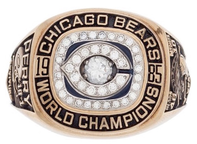 What did 1985 Chicago Bears do with their Super Bowl rings?