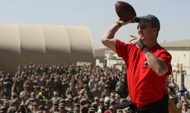 Denver Broncos cheerleaders visit bases in Afghanistan