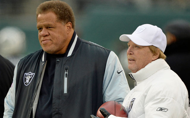 Oakland GM Reggie McKenzie will have more cap space to use than anybody this offseason. (USATSI)