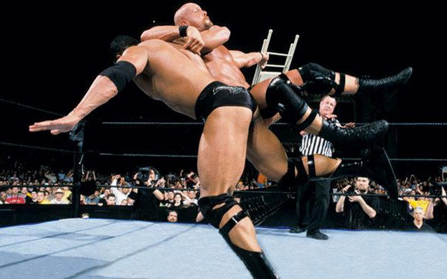 The Rock and Steve Austin are two of WWE's best WrestleMania headliners. (WWE)