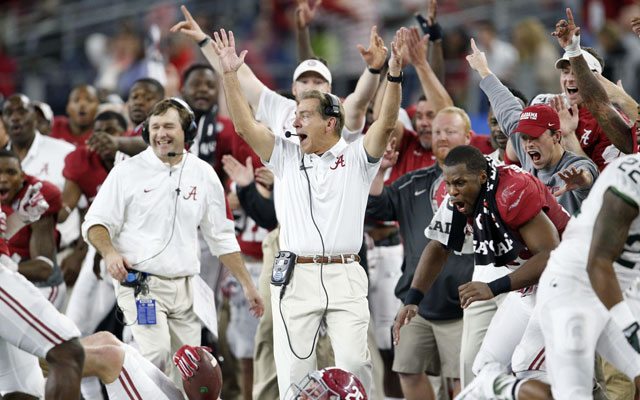 Nick Saban has led the proliferation of support staffs in college football. (USATSI)