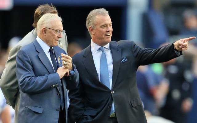 Stephen Jones (right) is on the NFL's competition committee.