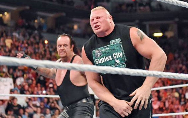 The Undertaker's had the upper hand on Brock Lesnar recently. (WWE)