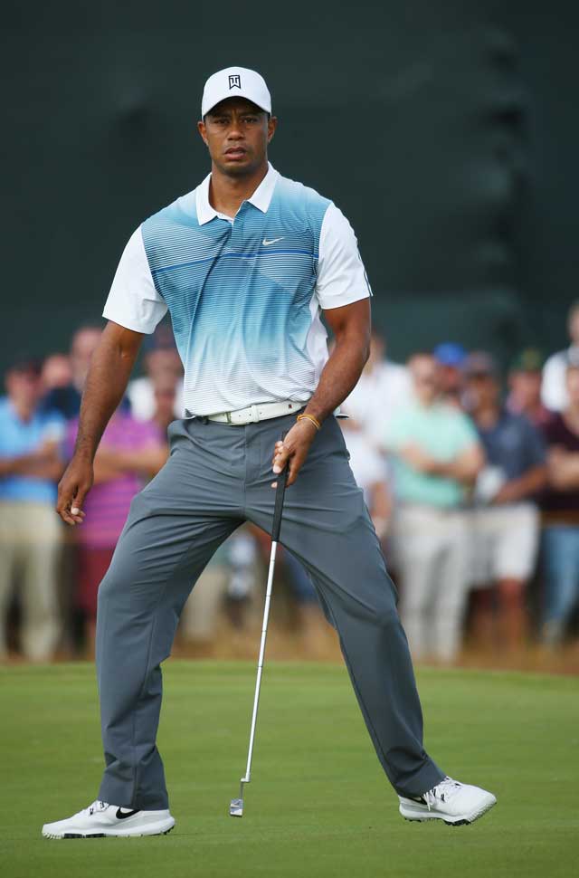 Tiger was looking limber throughout Round 1.