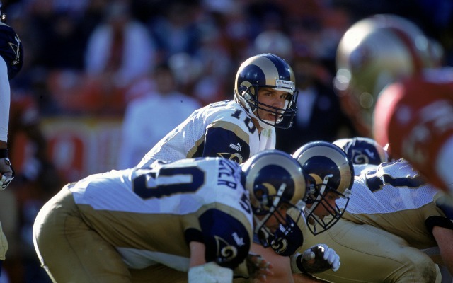 Kurt Warner,St.Louis Rams.  Football conference, Rams football