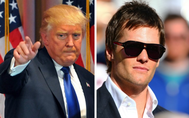 Bad idea: Donald Trump mentioned Tom Brady's name in Ravens country. (USATSI)