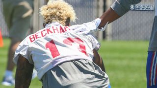 Odell Beckham Jr. spiked during practice