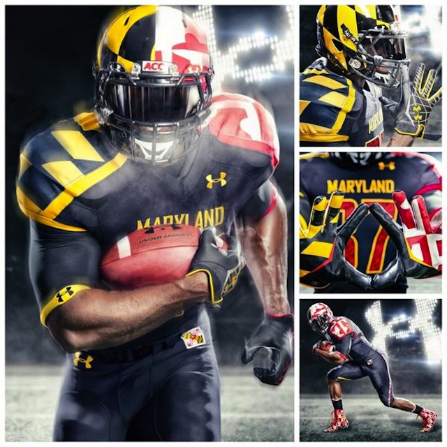 Maryland Football  Black Out Script Terps Uniform Unveil 