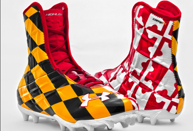 Maryland Terrapins - Maryland Pride is back with a twist! Similar to last  year's PRIDE uniforms, the jersey numbers, cleats, and gloves all feature a  custom Maryland flag print. The PRIDE uniform