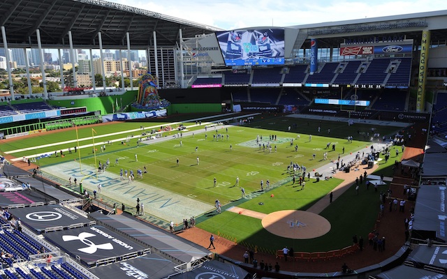 Here's how Marlins Park will be transformed into a football