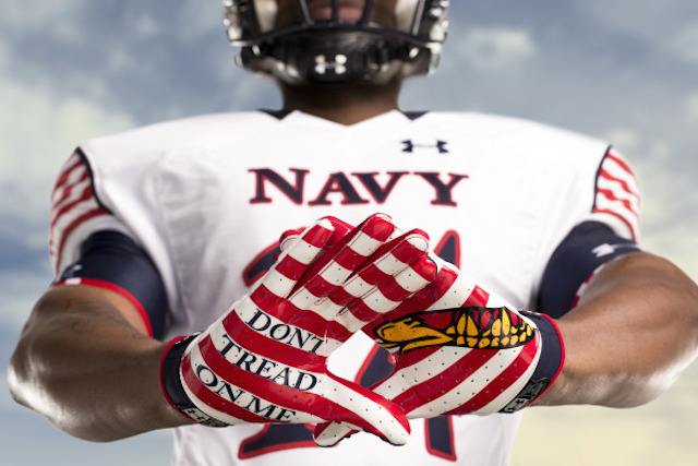 Navy Midshipmen Dont Tread on Me NCAA Flag Tailgating Banner 
