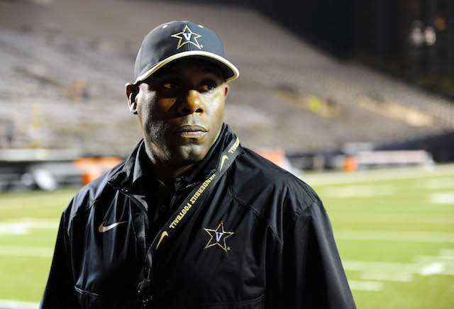 Derek Mason is one of three SEC coaches whose team is in The Bottom 25