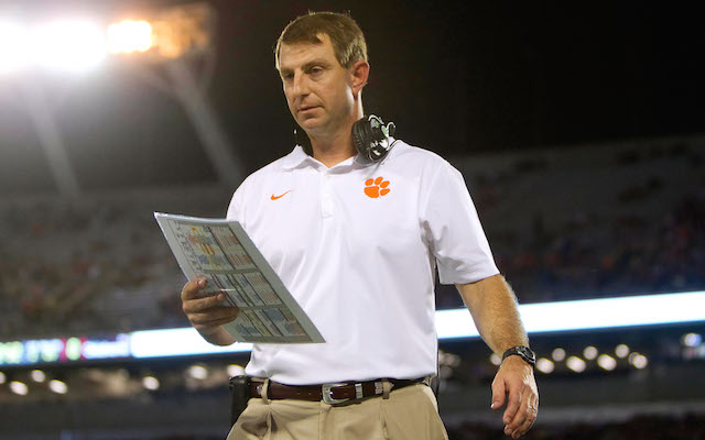 Dabo Swinney is scheduled to be honored by the Palmetto Family Council. (USATSI)