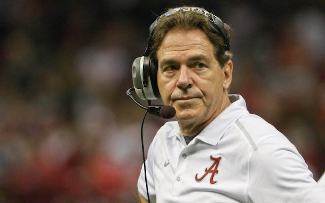Nick Saban finds himself with a shortage of running backs right now