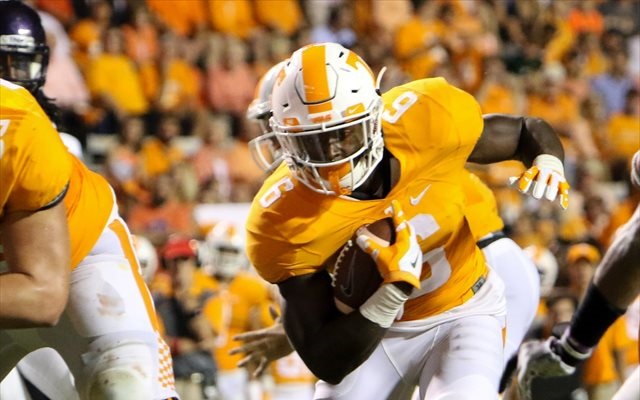Alvin Kamara completed the first pass of his college career. (USATSI)