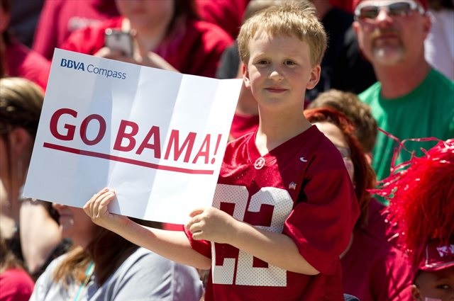 Alabama's devoted fans have helped drive up prices for the school's media rights. (USATSI)