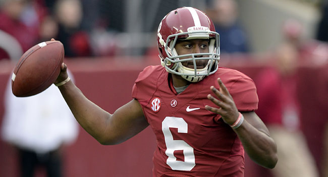 Alabama QB Blake Sims the favorite to start vs. WVU, Jacob Coker to ...