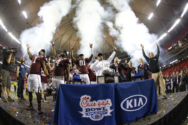 The Chick-Fil-A Bowl is going to have to revise that logo. (USATSI)