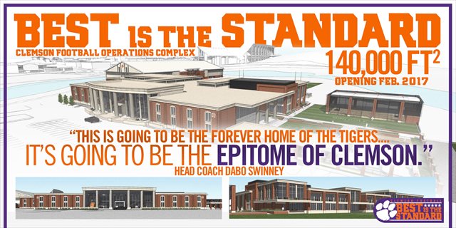 Dabo Swinney is understandably excited about Clemson's $55 million football complex. (ClemsonTigers.com)