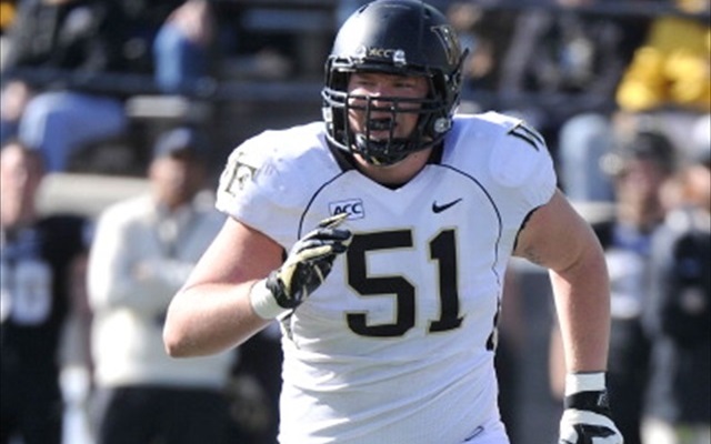 Cory Helms started 23 games in two seasons at Wake Forest. (Getty Images)