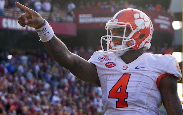 Watson shines in run game as No. 1 Clemson gets past South Carolina 