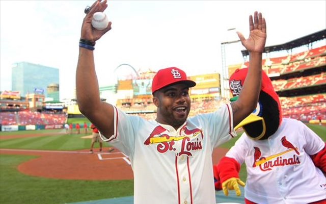 Thanks for having me out to throw the first pitch @cardinals