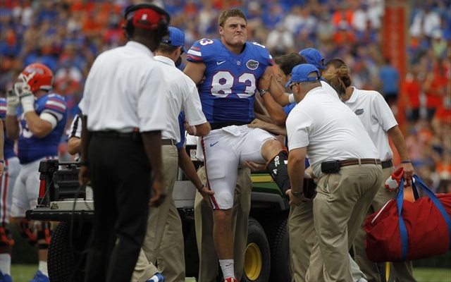 Jake McGee appeared in only one game for Florida before his injury. (USATSI)