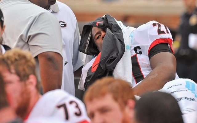 Georgia loses star RB Nick Chubb to knee injury in upset loss to Te.. -  ABC7 Los Angeles