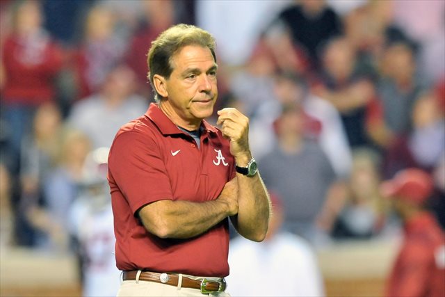 Nick Saban is living in a house owned by the Crimson Tide Foundation. (USATSI)