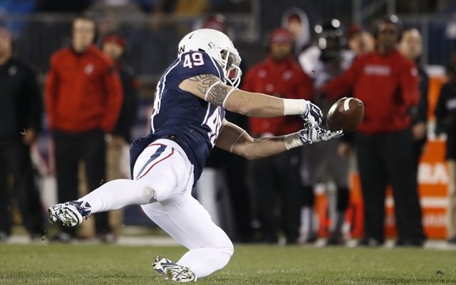 Sean McQuillan finished fourth among UConn receivers in 2014 receptions. (USATSI)