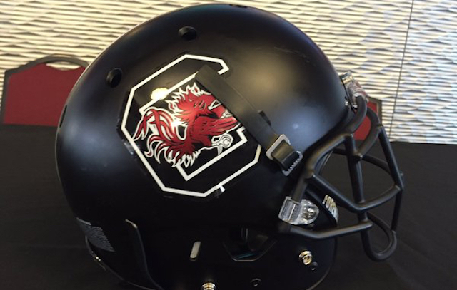 LOOK: South Carolina shows off some slick new black helmets - CBSSports.com