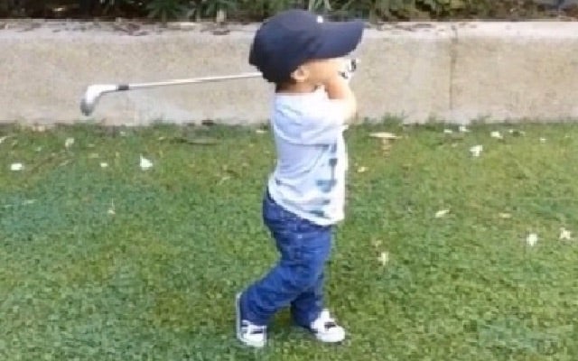 That swing though. (CBS)