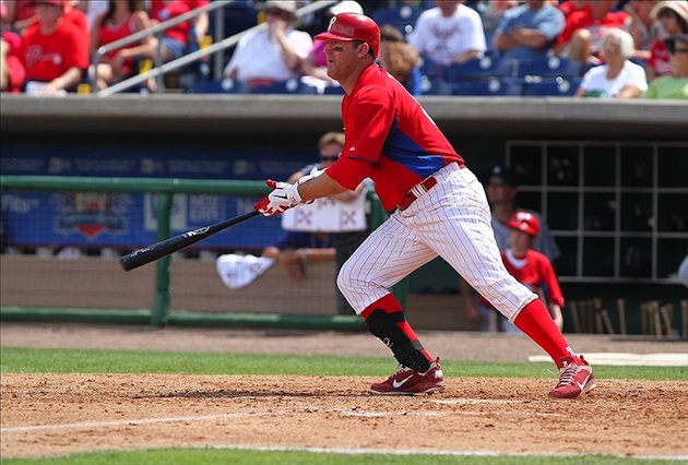 Jim Thome, meet glove. Glove, meet Jim Thome 