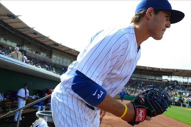 Cubs' Anthony Rizzo Makes MLB Pitching Debut