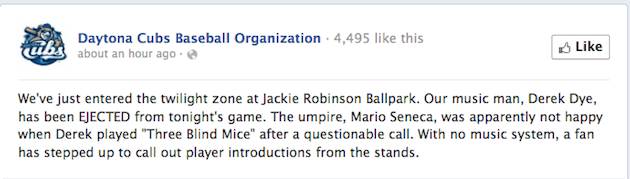 Umpire Ejects Cubs PA Announcer, Music Intern: Stories from the Minor  Leagues, News, Scores, Highlights, Stats, and Rumors