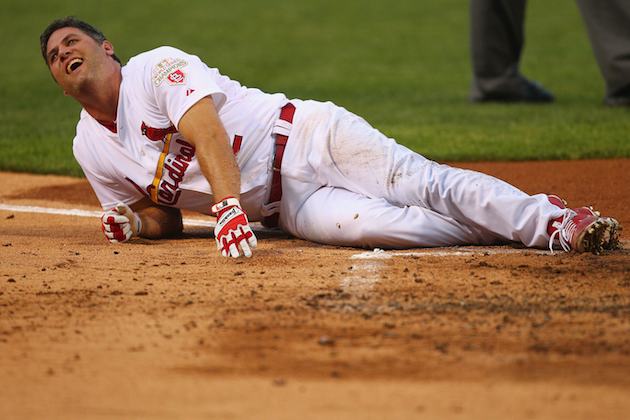 Lance Berkman after striking out during game 2 of the World Series News  Photo - Getty Images