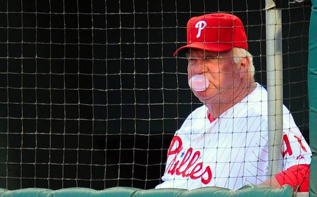 Charlie Manuel, who managed Phillies to World Series title, makes