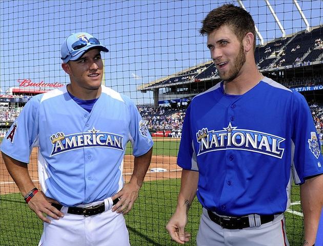 Mike Trout, Bryce Harper win MLB rookie awards
