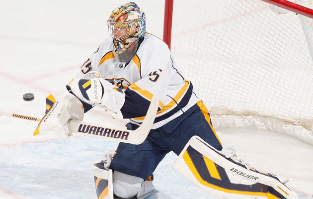 Rinne has been out of the lineup since late October. (Getty Images)