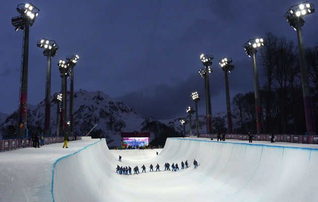 The halfpipe in Sochi is facing some criticism. (Getty Images)