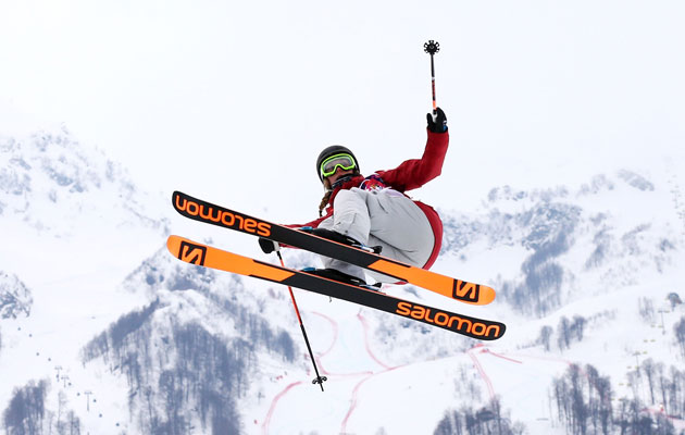 Dara Howell soars through the air on her way to gold. (Getty Images)