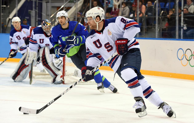 Olympic ice hockey: USA 5-1 Slovenia - as it happened!