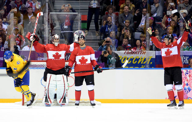 Canada wins gold again. (Getty Images)