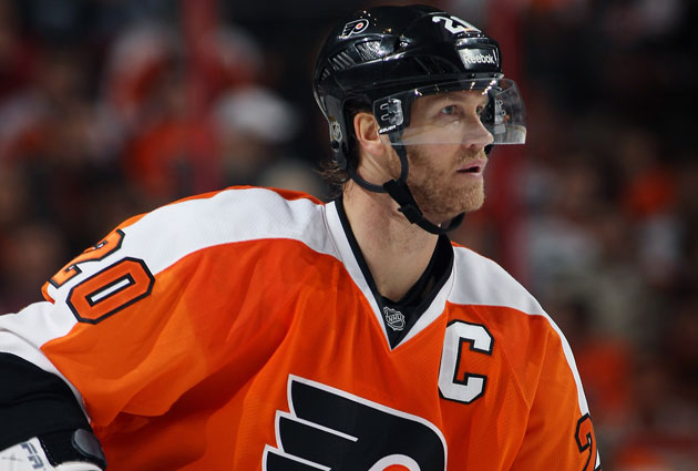 NHL -- Chris Pronger had a rough ride on his way to the Hockey