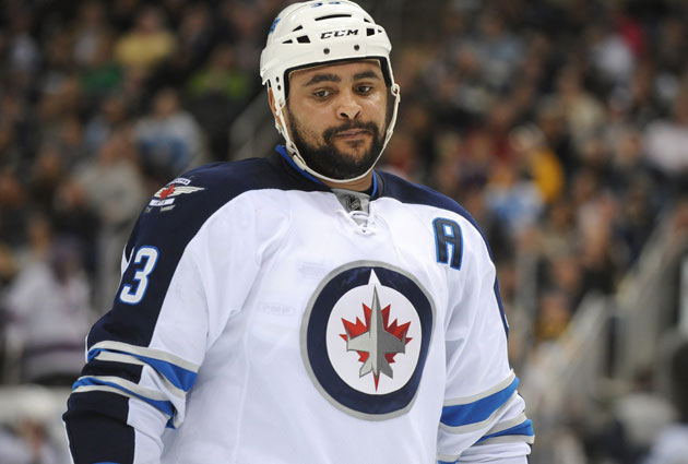 Byfuglien scores in OT as Jets down 'Canes