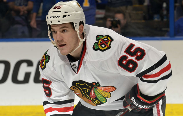 Andrew Shaw will miss a third straight game on Friday. (Getty Images)